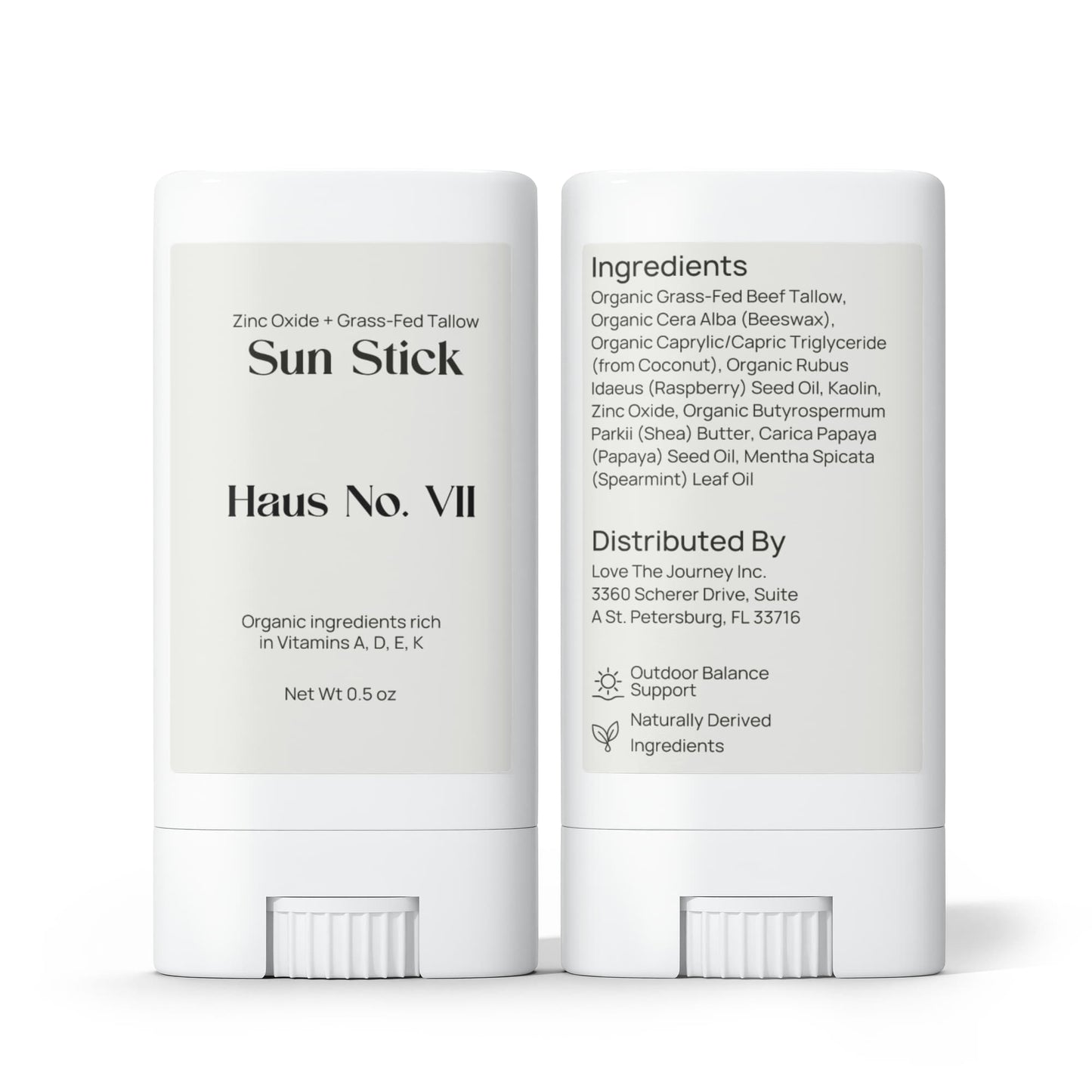 2 Pack Tallow Zinc Sun Stick